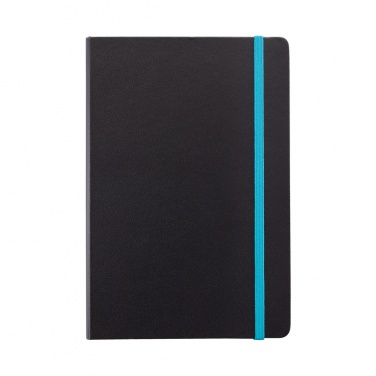 Logotrade promotional giveaway picture of: Deluxe hardcover A5 notebook with coloured side