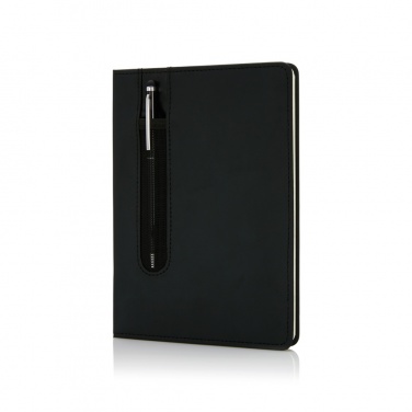 Logo trade promotional gifts picture of: Standard hardcover PU A5 notebook with stylus pen