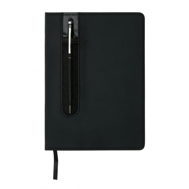 Logotrade promotional product picture of: Standard hardcover PU A5 notebook with stylus pen