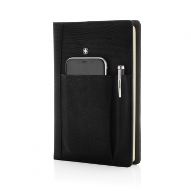 Logo trade promotional giveaway photo of: Refillable notebook and pen set