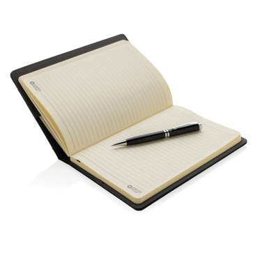 Logo trade promotional items image of: Refillable notebook and pen set