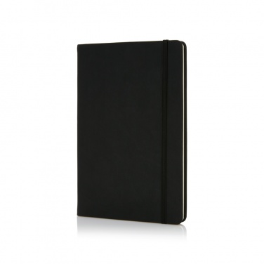 Logo trade promotional gifts picture of: Deluxe hardcover PU A5 notebook