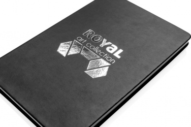 Logo trade advertising products image of: Deluxe hardcover PU A5 notebook