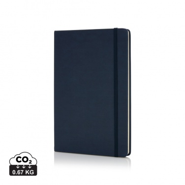 Logo trade promotional products image of: Deluxe hardcover PU A5 notebook