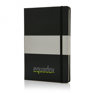 Logo trade promotional gift photo of: Deluxe hardcover A5 notebook