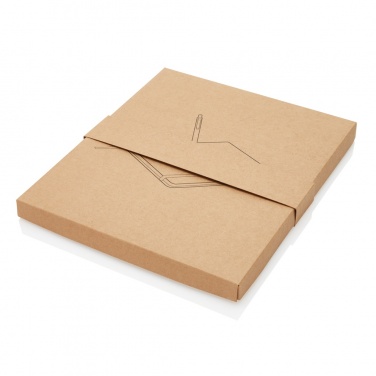 Logo trade advertising product photo of: A5 notebook with bamboo pen including stylus