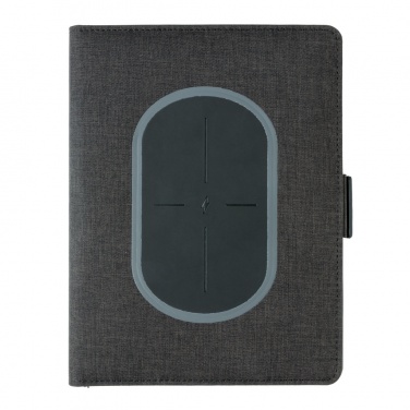 Logo trade promotional giveaways picture of: Air 5W wireless charging notebook cover A5