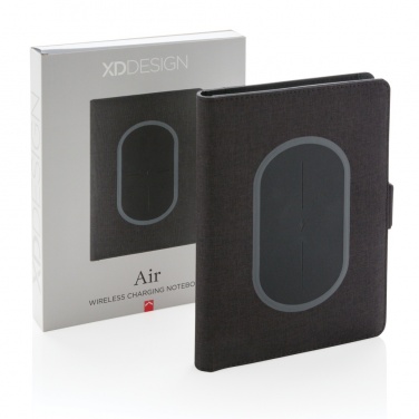 Logo trade promotional products image of: Air 5W wireless charging notebook cover A5