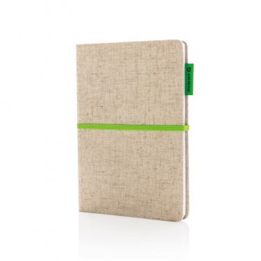 Logotrade promotional giveaway picture of: A5 jute notebook