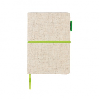 Logo trade business gifts image of: A5 jute notebook