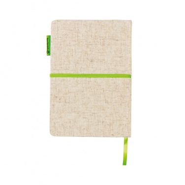 Logo trade promotional items picture of: A5 jute notebook