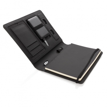 Logo trade corporate gifts picture of: Air 5W wireless charging notebook with 5000mAh powerbank