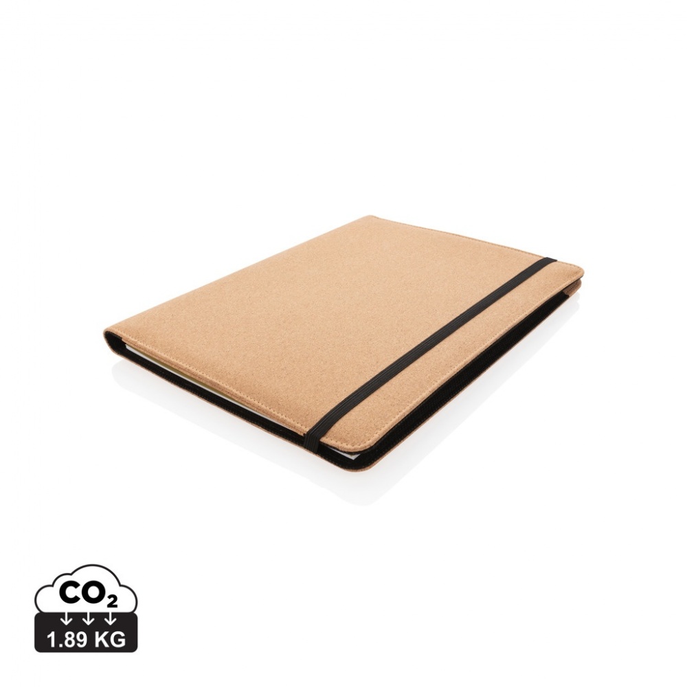 Logotrade promotional item picture of: Deluxe cork portfolio A4 with pen