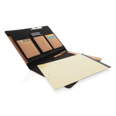 Logotrade advertising product image of: Deluxe cork portfolio A4 with pen