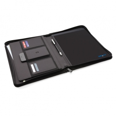 Logotrade promotional item picture of: Impact AWARE™ RPET A4 portfolio with zipper