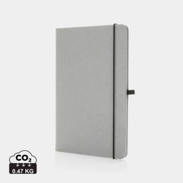 Logo trade promotional merchandise photo of: Recycled leather hardcover notebook A5