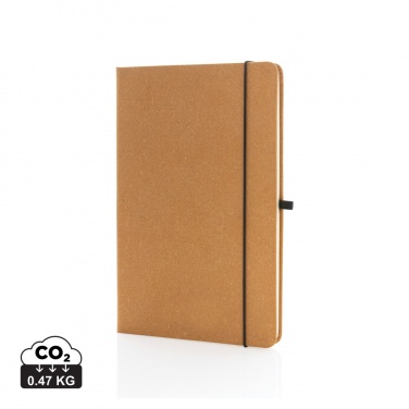 Logo trade corporate gift photo of: Recycled leather hardcover notebook A5