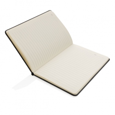 Logotrade promotional gift image of: Deluxe hardcover PU notebook A5 with phone and pen holder