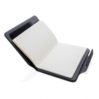 Logo trade promotional giveaway photo of: Artic Magnetic 10W wireless charging A5 notebook