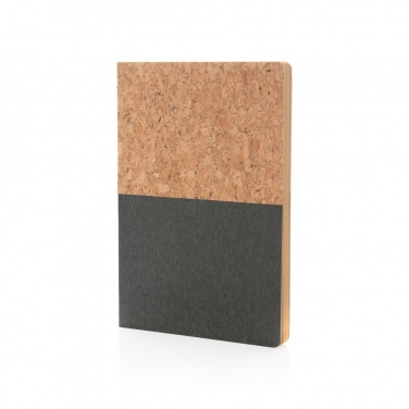 Logo trade promotional gifts image of: A5 cork & kraft notebook