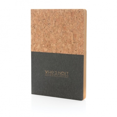 Logo trade promotional items picture of: A5 cork & kraft notebook