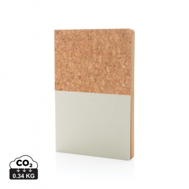 Logotrade corporate gift image of: A5 cork & kraft notebook