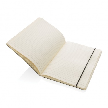 Logo trade promotional giveaways picture of: A5 deluxe kraft hardcover notebook