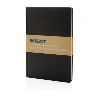 Logotrade promotional giveaways photo of: A5 Impact stone paper hardcover notebook