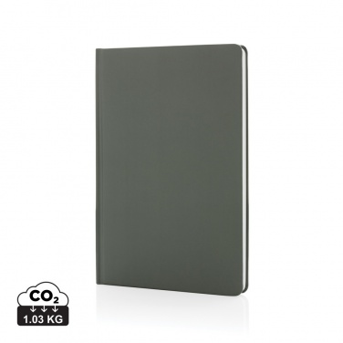 Logo trade promotional merchandise picture of: A5 Impact stone paper hardcover notebook