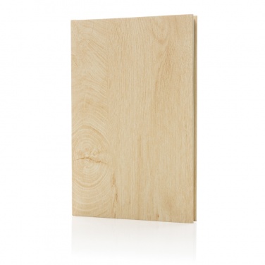 Logo trade promotional gifts picture of: Kavana wood print A5 notebook