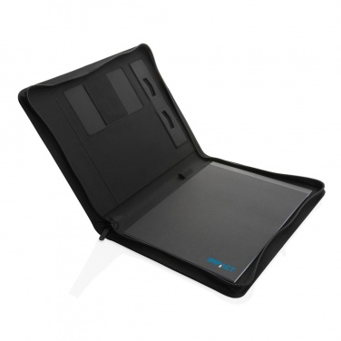 Logo trade corporate gift photo of: Impact Aware™ deluxe 300D tech portfolio with zipper