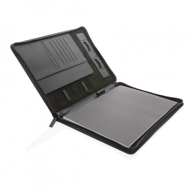 Logotrade promotional product picture of: Swiss Peak Heritage RCS rPU A4 portfolio with zipper