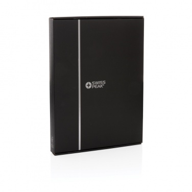 Logo trade promotional items image of: Swiss Peak Heritage RCS rPU A4 portfolio with zipper