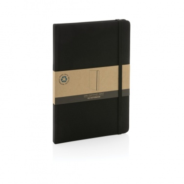 Logo trade business gifts image of: GRS certified RPET A5 notebook