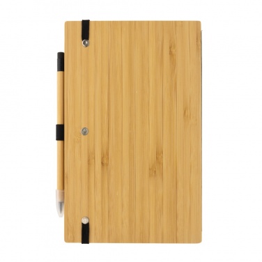 Logo trade advertising products picture of: Bamboo notebook and infinity pencil set