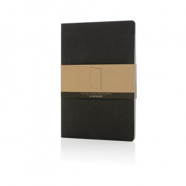 Logotrade promotional products photo of: Salton A5 GRS certified recycled paper notebook