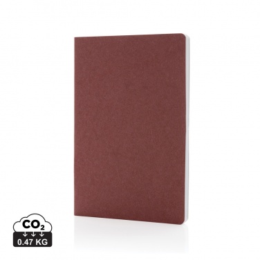 Logo trade business gifts image of: Salton A5 GRS certified recycled paper notebook