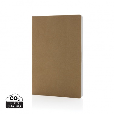 Logo trade advertising products image of: Salton A5 GRS certified recycled paper notebook