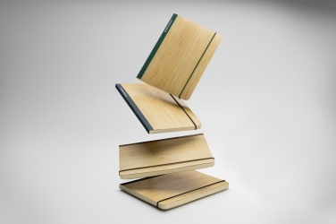 Logo trade promotional merchandise image of: Scribe bamboo A5 Notebook