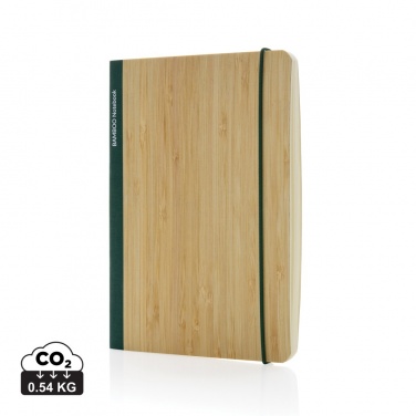 Logo trade promotional merchandise image of: Scribe bamboo A5 Notebook