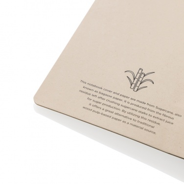 Logo trade promotional product photo of: Stylo Sugarcane paper A5 Notebook