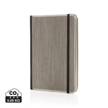 Logo trade corporate gifts picture of: Treeline A5 wooden cover deluxe notebook