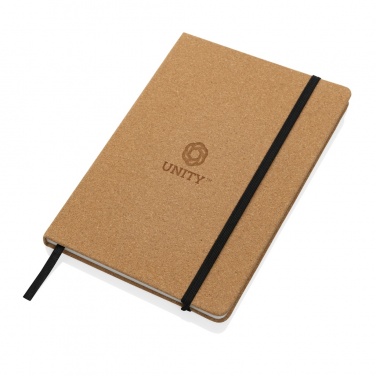 Logo trade promotional items picture of: Stoneleaf A5 cork and stonepaper notebook