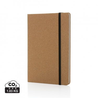 Logo trade promotional products picture of: Stoneleaf A5 cork and stonepaper notebook