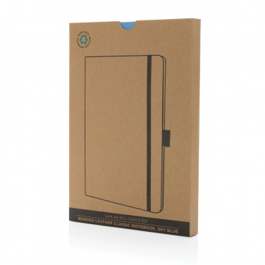 Logo trade advertising products image of: Sam A5 RCS certified bonded leather classic notebook