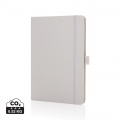 Sam A5 RCS certified bonded leather classic notebook, white