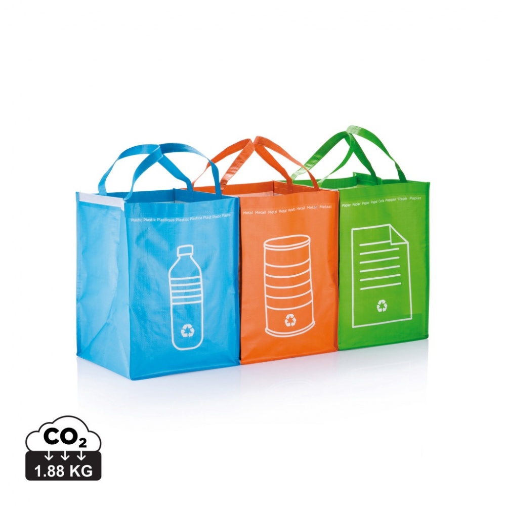 Logo trade promotional products picture of: 3pcs recycle waste bags