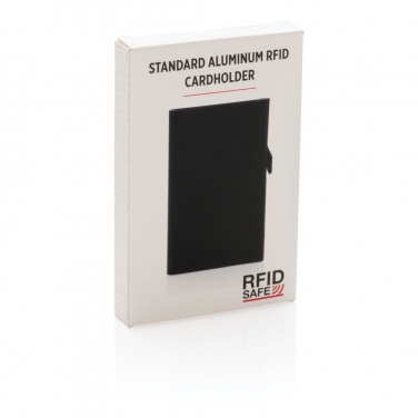 Logo trade business gifts image of: Standard aluminium RFID cardholder