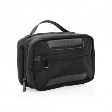 Logo trade promotional products image of: Swiss Peak AWARE™ RPET Voyager toiletry bag