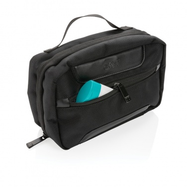 Logo trade promotional gifts image of: Swiss Peak AWARE™ RPET Voyager toiletry bag